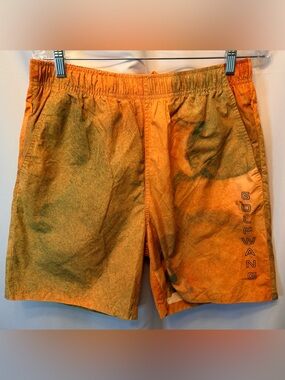 Golf Wang Winslow Shorts Size Large Drawstring Orange Green Tyler The Creator